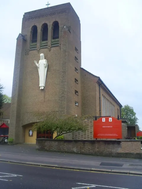 Photograph of The Sacred Heart of Jesus and St John the Evangelist