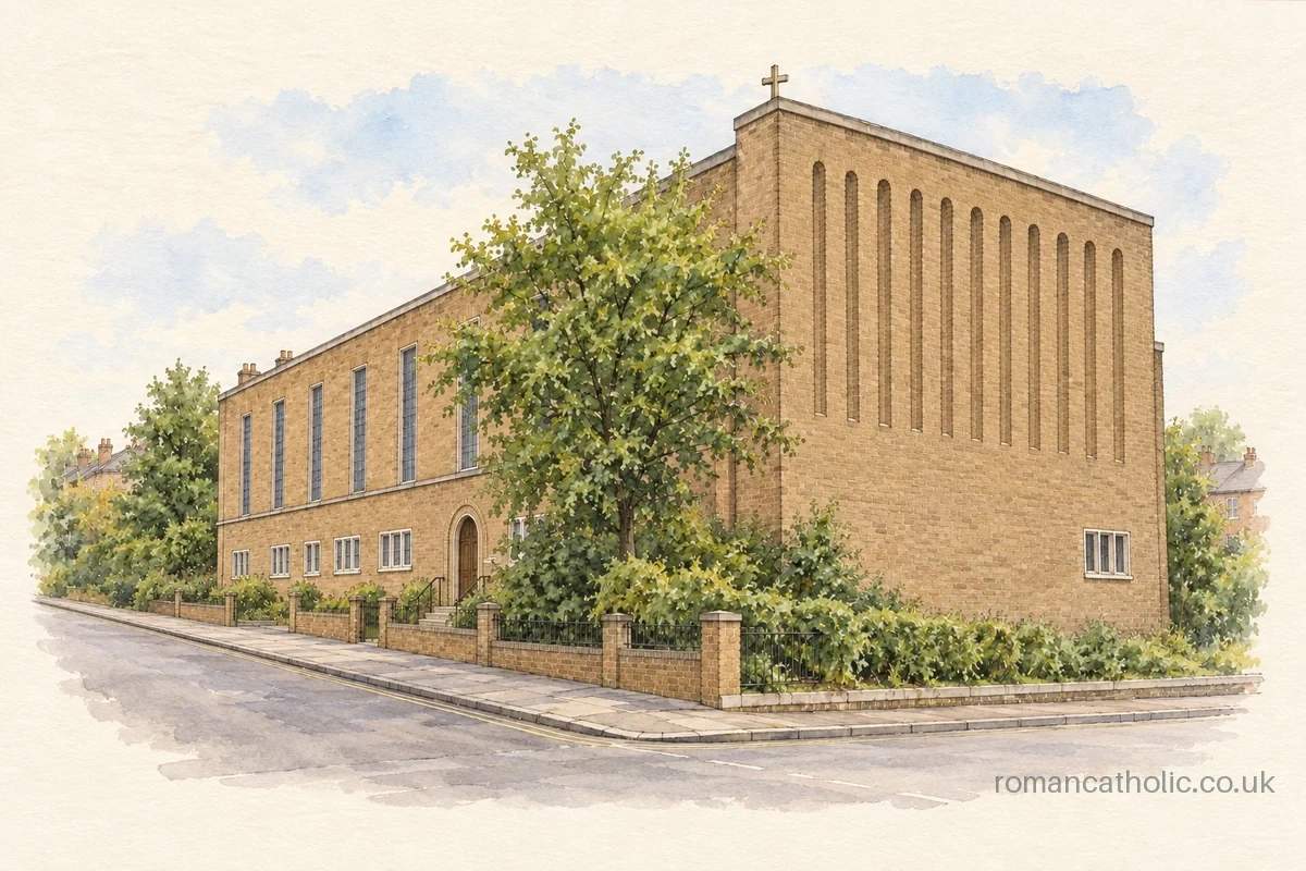 Illustration of Church of Our Lady of the Rosary, Marylebone.