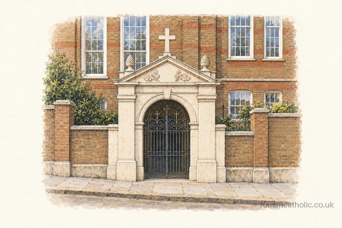Illustration of Church of Saint Joseph, Bunhill Row.