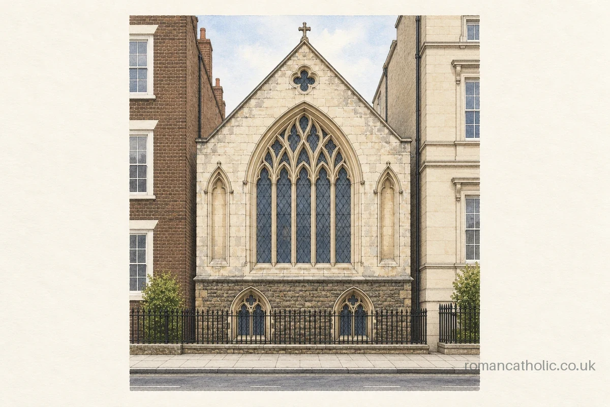 Illustration of Church of St Etheldreda, Farringdon.