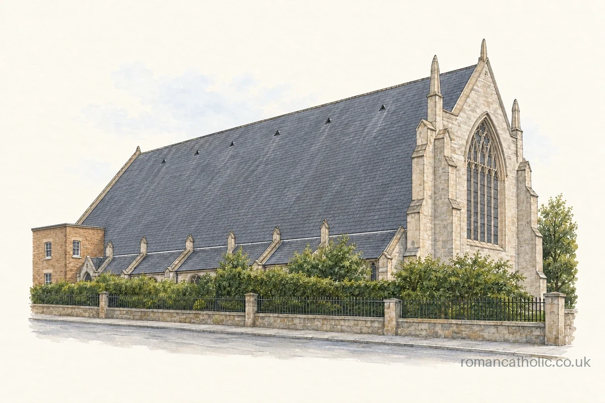 Illustration of Church of St Mary and St Michael, Commercial Road.