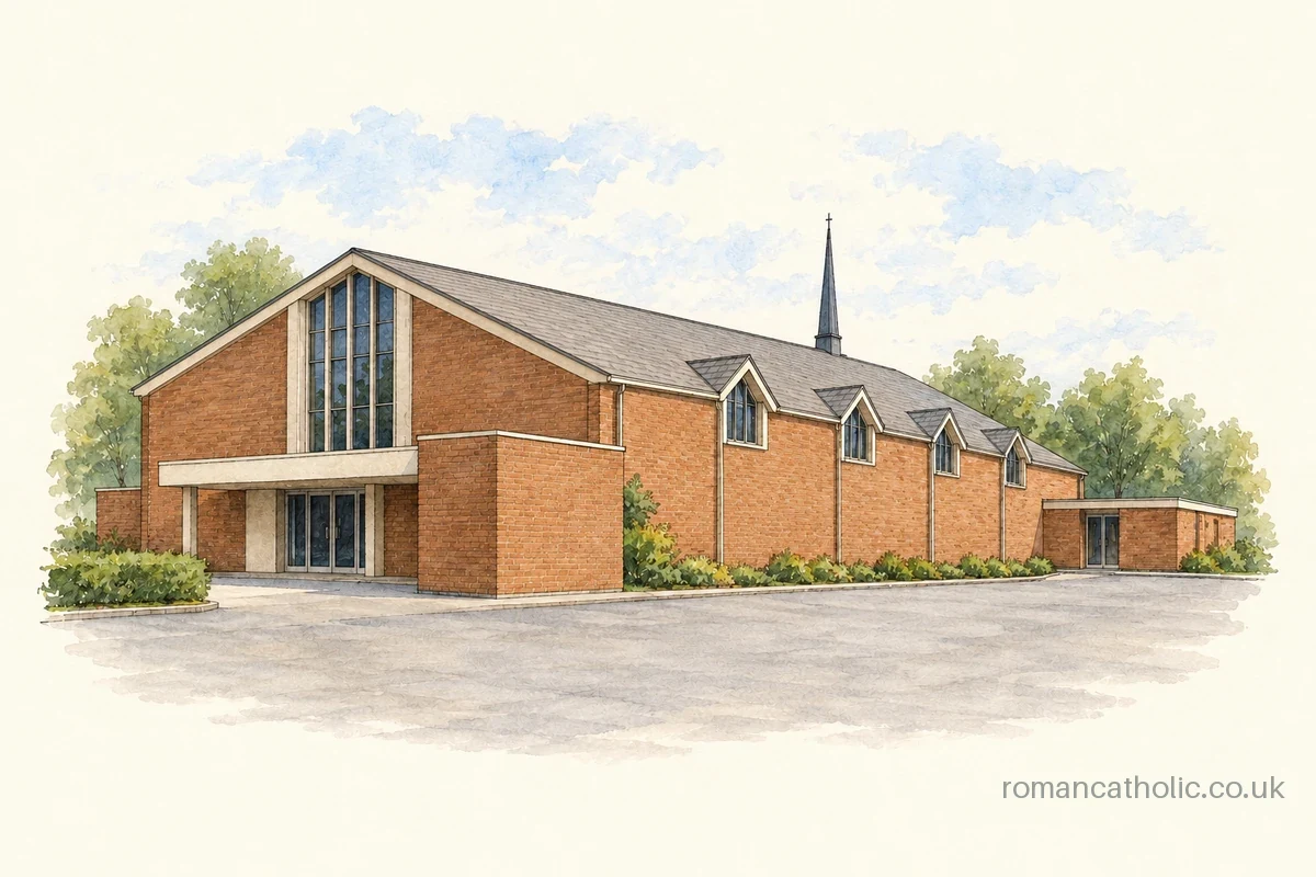 Illustration of Church of the Good Sheperd, Downham.