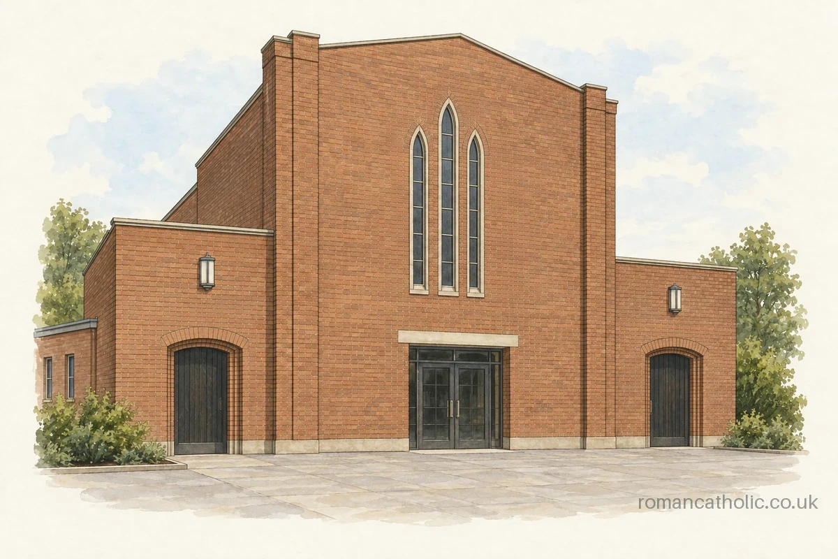 Architectural illustration of Our Lady and Saint Edward, Nottingham.