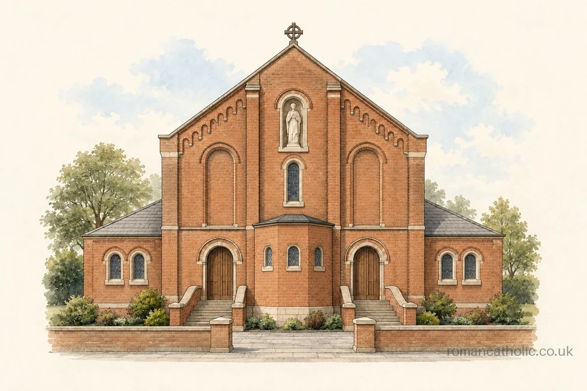 Illustration of Our Lady and St Joseph, Heywood.