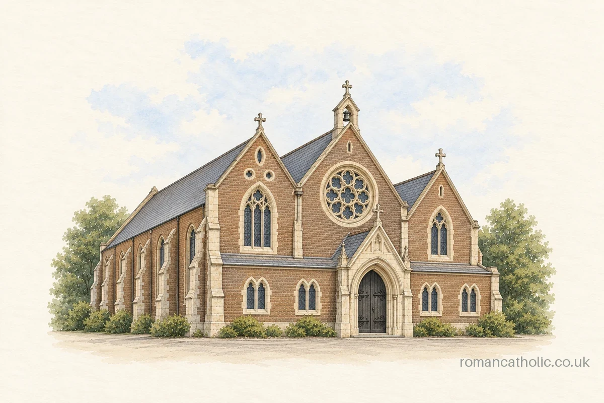 Illustration of Our Lady of Reparation, Crydon (West).