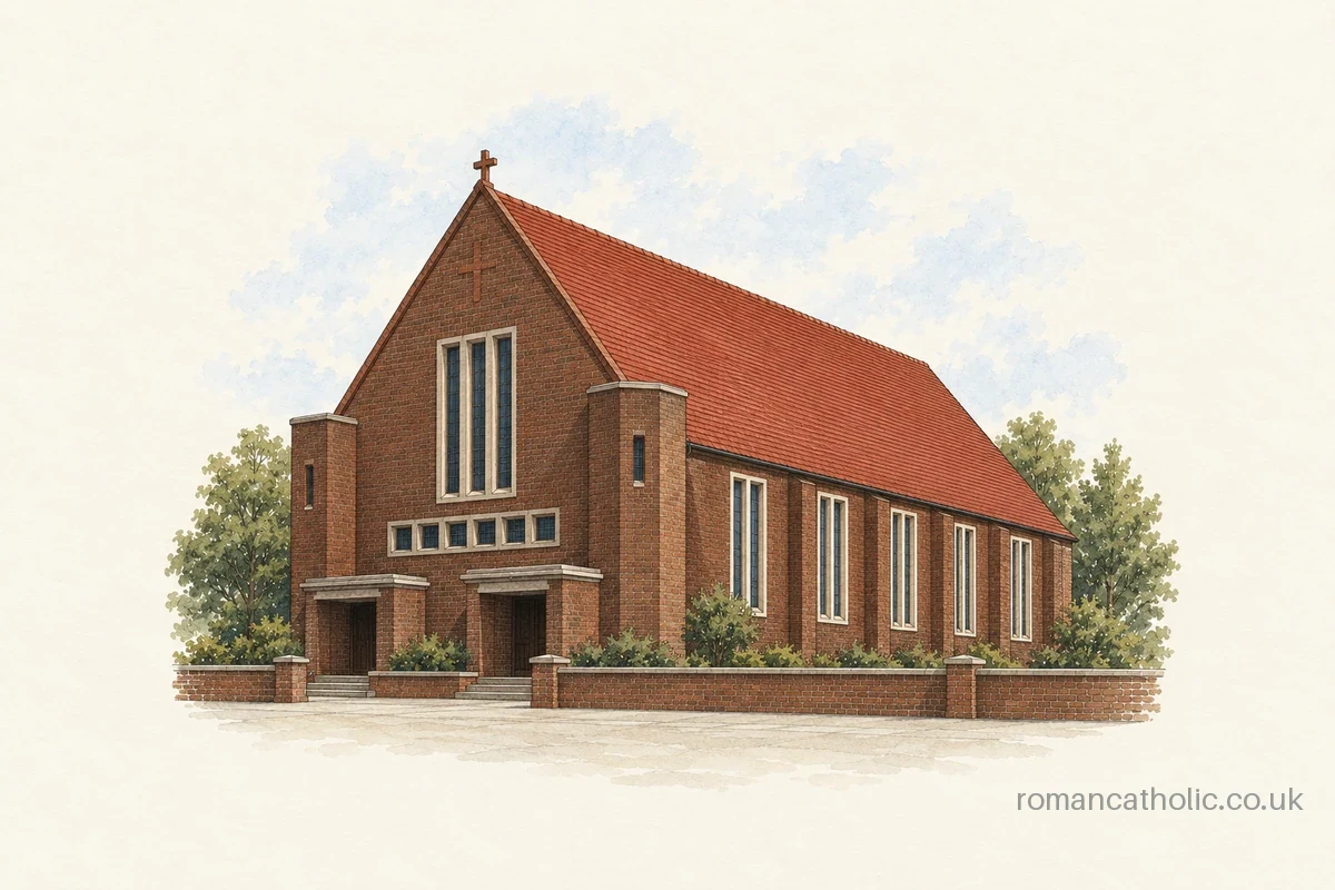 Illustration of Sacred Heart Church, Wigan.