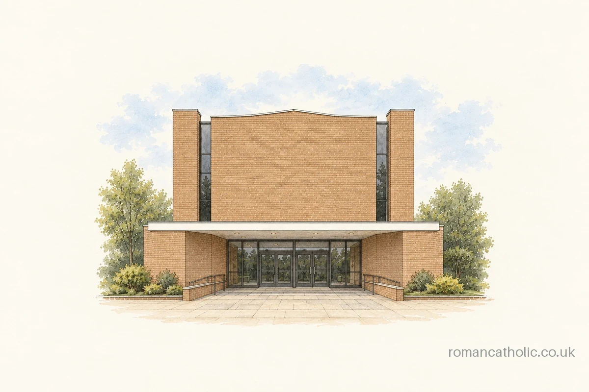 Illustration of Saint Aidan, Coulsdon.