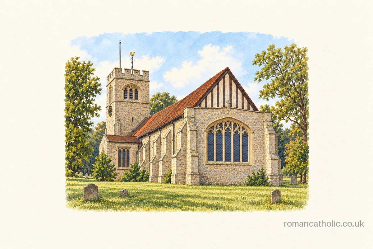 St Laurence church in Winslow, the worship venue of St Alban Catholic parish.