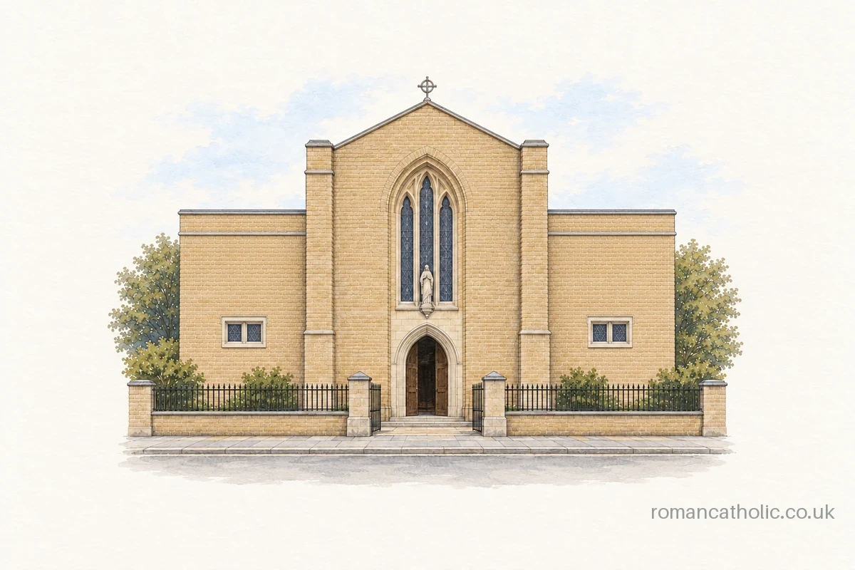 Illustration of St. Alphonsus, Old Trafford.