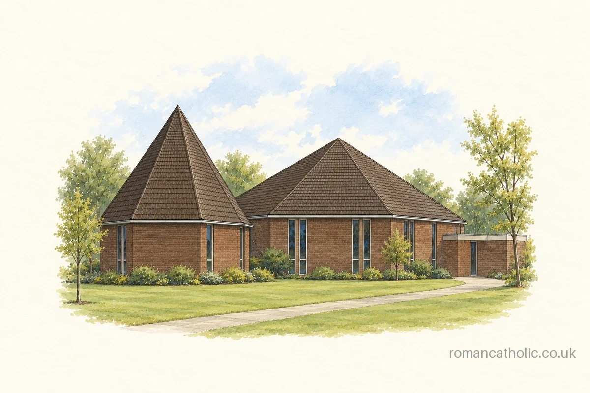 Illustration of St. Anne and Blessed Dominic, St. Helens.