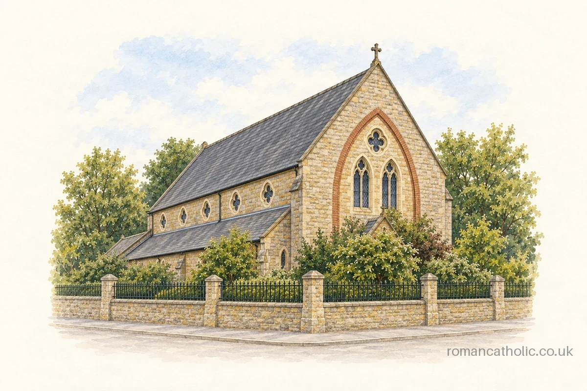 Illustration of St. Benedict, Hindley.