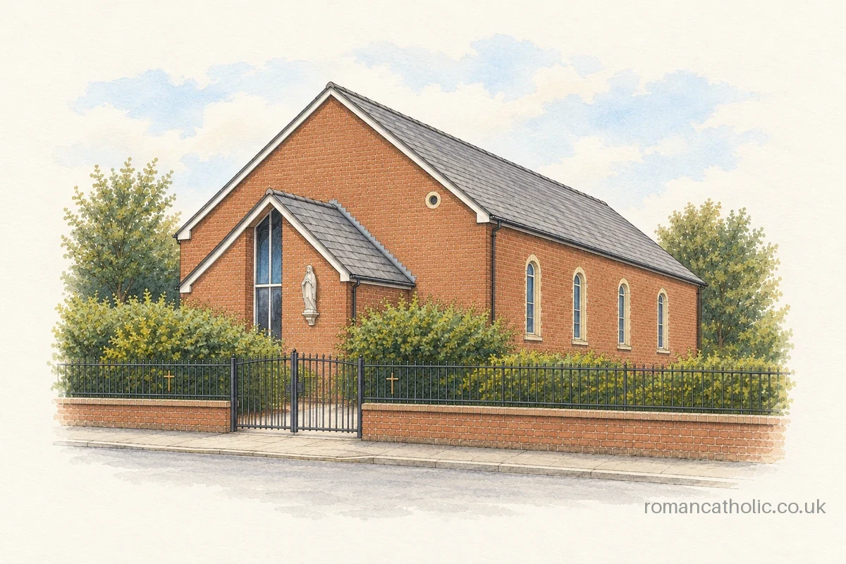 Illustration of St. Gabriel & the Angels, Castleton.