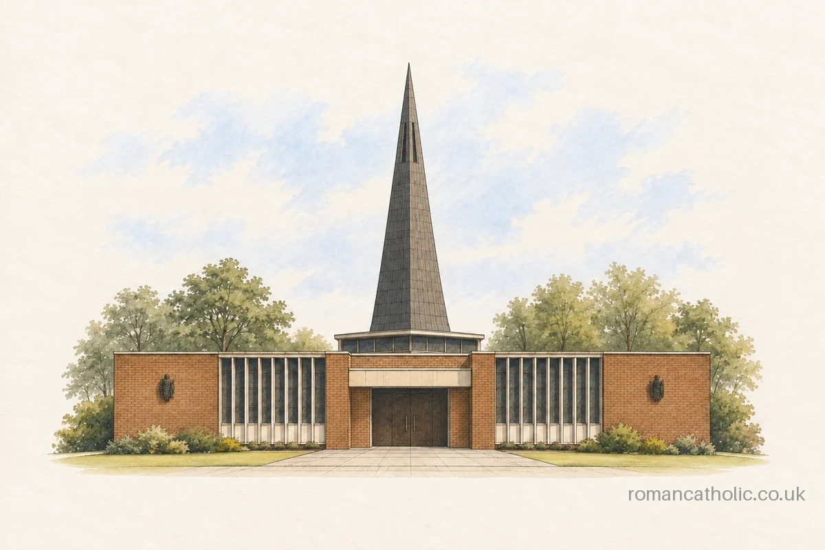 Illustration of St. John the Evangelist, Bromley Cross.
